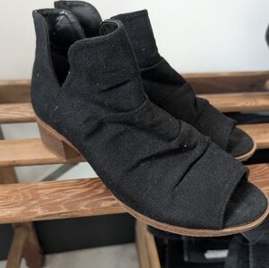 Soda Women's Black Open-Toe Ankle Booties - Stylish Everyday Comfort